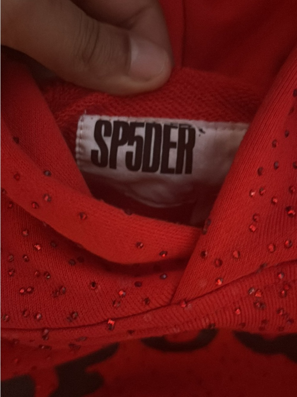 Spyder Red Men's Pullover with Embellishments size small